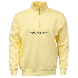 Gear For Sports CSUF Big Cotton Quarter Zip - Yellow
